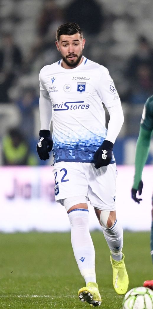 Le Bihan, l'attaquant de l'AJ Auxerre.