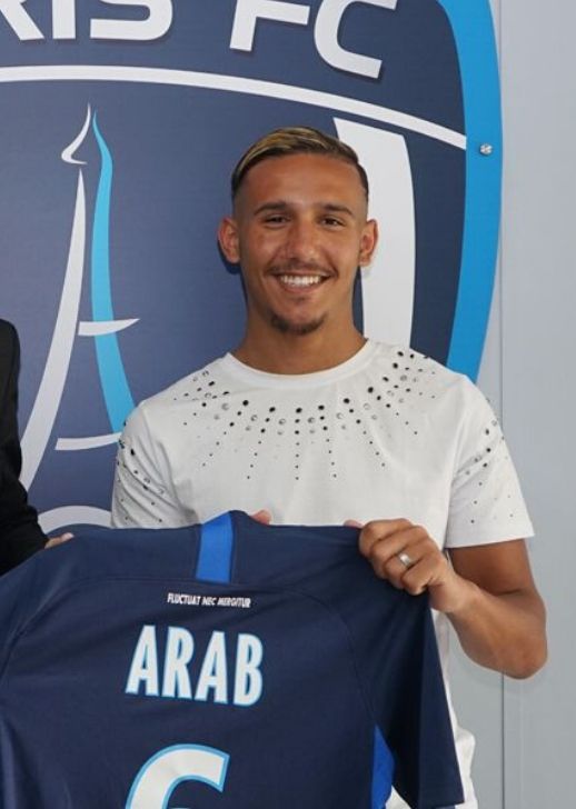 Saïd Arab, le nouveau numéro 6 du Paris FC.
