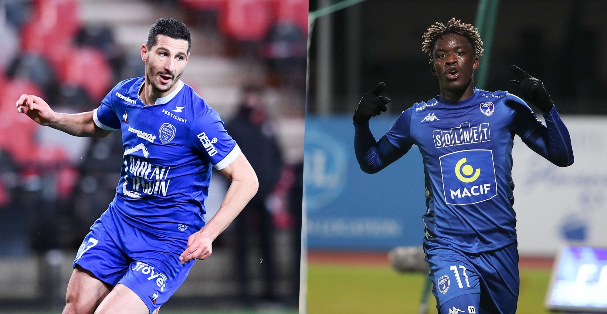 Touzghar (Troyes) et Ba (Niort) collectionnent les buts ces dernières semaines.