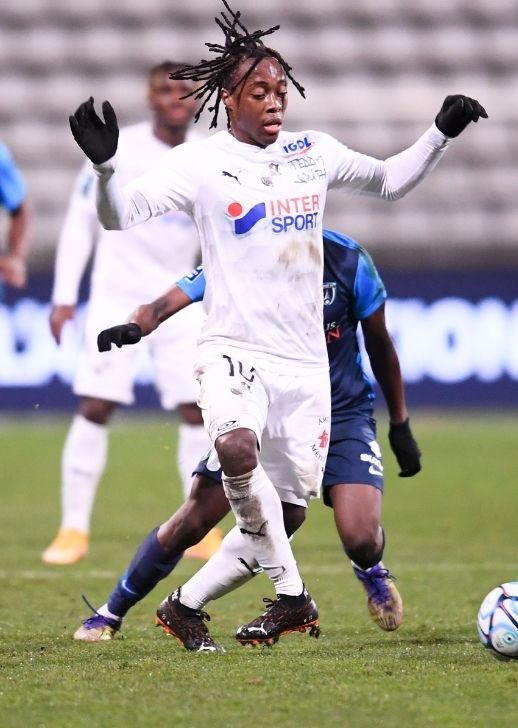 Arnaud Lusamba (Amiens SC) a signé un doublé à la passe face au Paris FC.