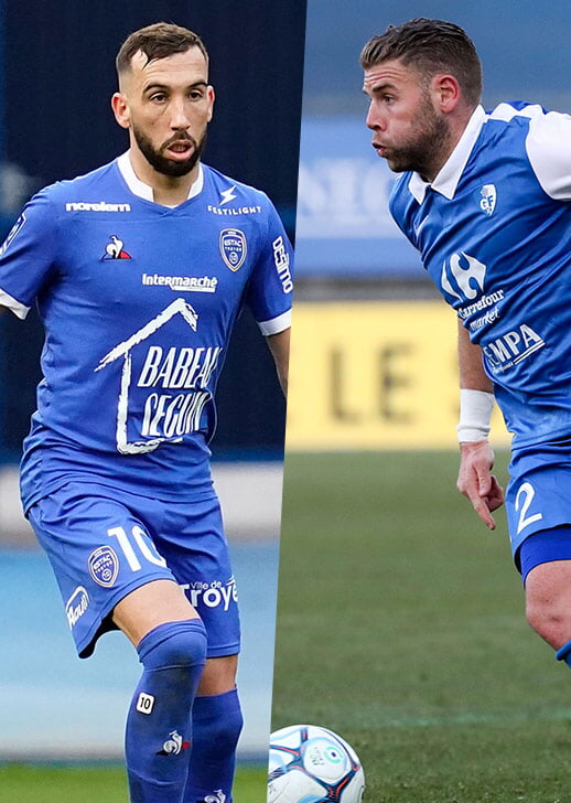 Florian Tardieu (ESTAC) et Yoric Ravet (Grenoble Foot 38)