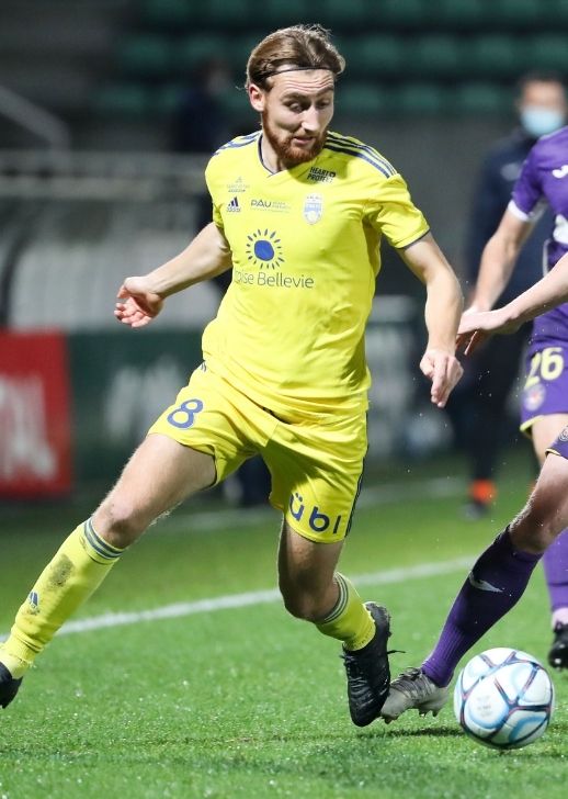 Victor Lobry (Pau FC) est l'un des meilleurs passeurs de Ligue 2 BKT cette saison.