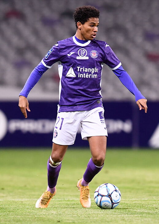 Amine Adli, l'attaquant du Toulouse FC.