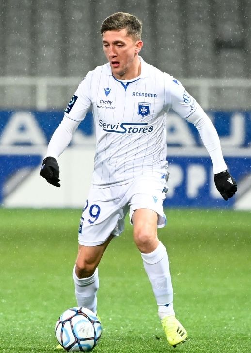 Mathias Autret, le milieu de terrain de l'AJ Auxerre.