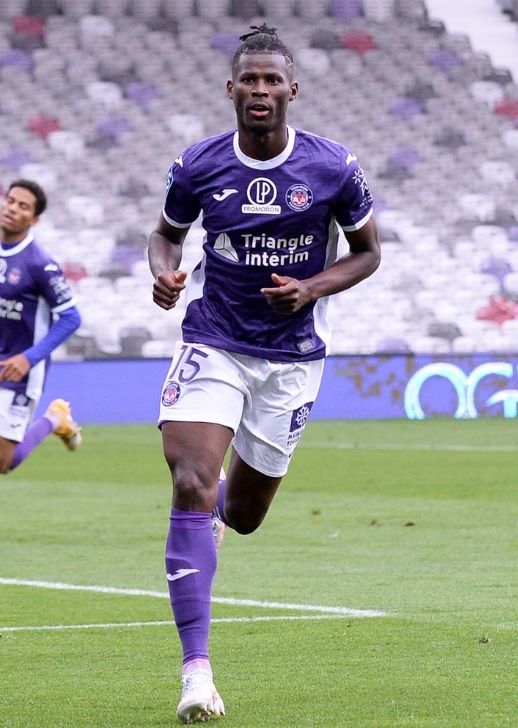 Vakoun Bayo, l'attaquant du Toulouse FC.