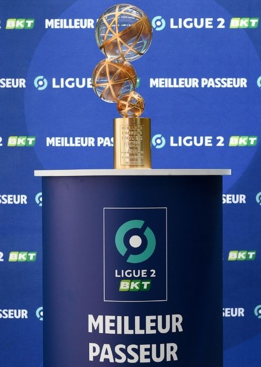 Le trophée de meilleur passeur de Ligue 2 BKT.