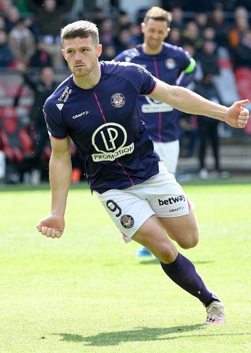 Rhys Healey a été sacré meilleur buteur de Ligue 2 BKT cette saison.